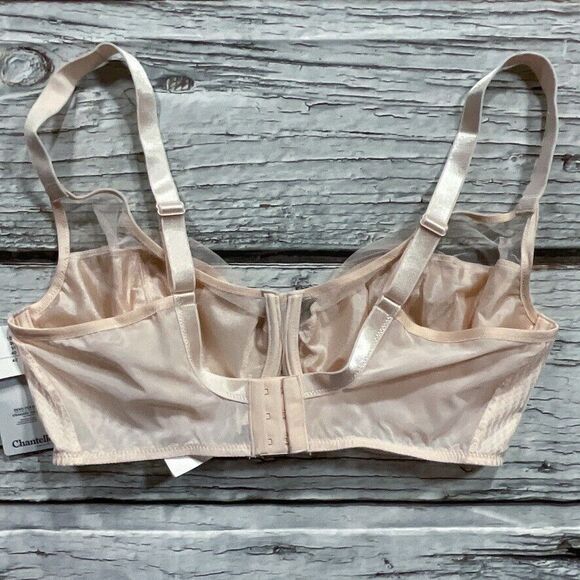 Chantelle Womens Bra sz 40F / 40DDD Pink Pearl Chic Essential Underwire Soft Cup - Picture 8 of 11